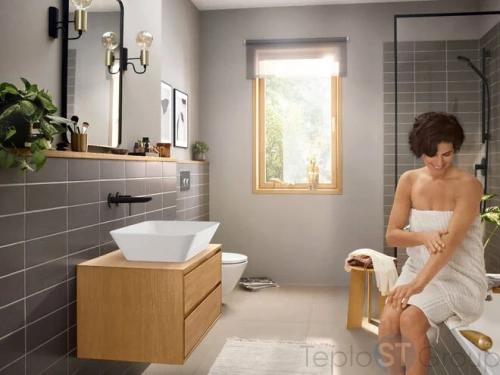 Смеситель для раковины Hansgrohe Rebris E 72568670, черный матовый - купить оптом у дилера TeploSTGroup по всей России ✅ ☎ 8 (800) 600-96-13 фото 4