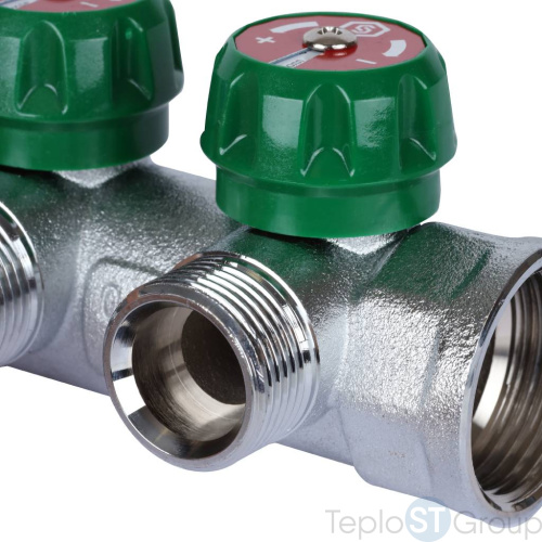 Stout SMB-6850-013402 коллектор регулирующий 1 , 2 отвода 3/4 ЕК - купить оптом с доставкой по России фото 7