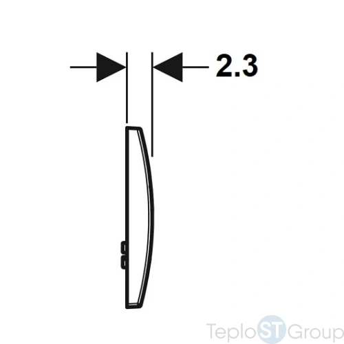 Смывная клавиша Geberit Delta20 115.127.46.1 - купить с доставкой по России фото 3