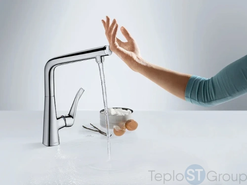 Смеситель Hansgrohe Metris Select 14883000 для кухонной мойки - купить с доставкой по России фото 7