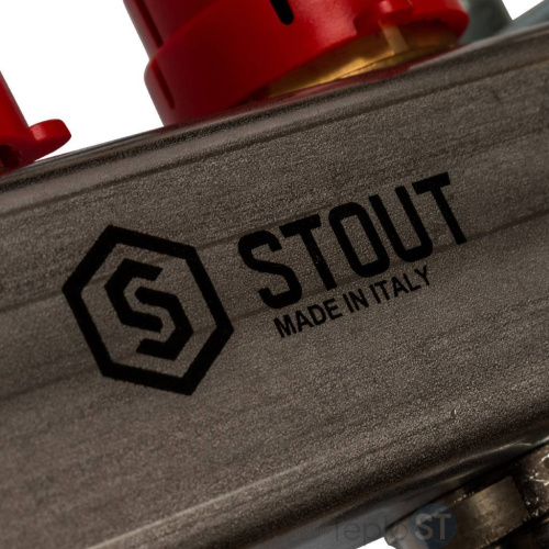 Stout Коллектор из нержавеющей стали в сборе с расходомерами 9 вых. - купить оптом с доставкой по России фото 9