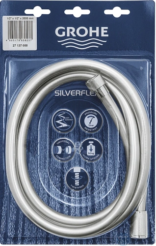 Шланг для душа Grohe Silverflex 2,0м 27137000 - купить с доставкой по России фото 4