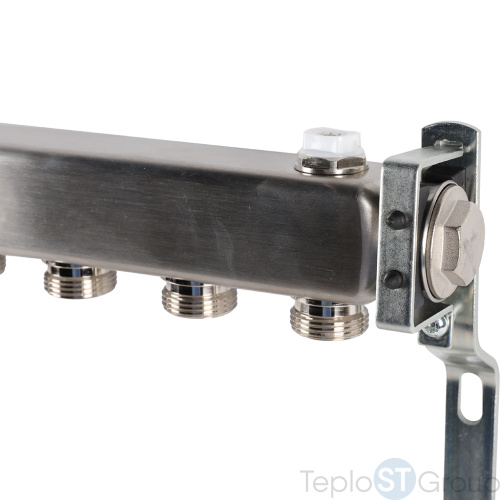 Rommer RMS-4401-000007 Rommer Коллектор из нержавеющей стали для радиаторной разводки 7 вых. - купить оптом с доставкой по России фото 7