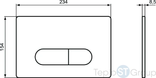 Кнопка смыва Ideal Standard OLEAS™ M1 SmartFlush R0117AA двойной смыв - купить с доставкой по России фото 3