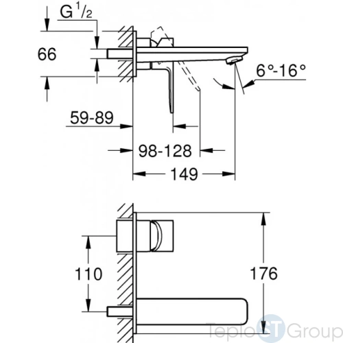 Смеситель для раковины Grohe Lineare 19409001 - купить с доставкой по России фото 2