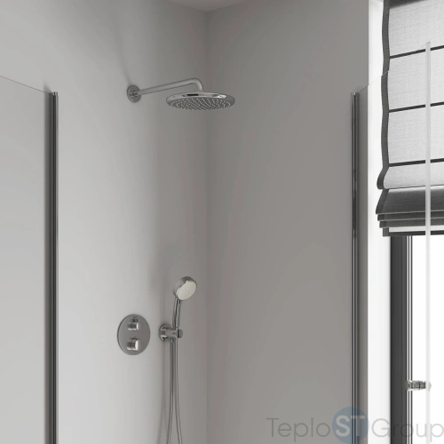 Верхний душ с кронштейном GROHE Tempesta 250 26663000 хром - купить оптом у дилера TeploSTGroup по всей России ✅ ☎ 8 (800) 600-96-13 фото 5