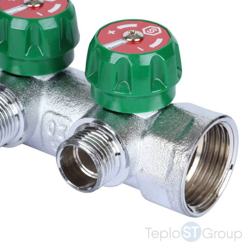 Stout SMB-6850-011202 коллектор регулирующий 1 , 2 отвода 1/2 - купить оптом с доставкой по России фото 6