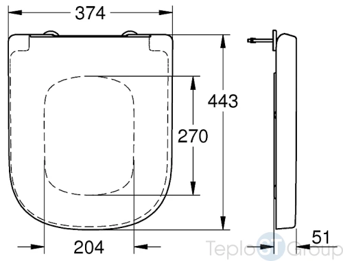 Крышка-сиденье Grohe Euro Ceramic 39331001 - купить с доставкой по России фото 3