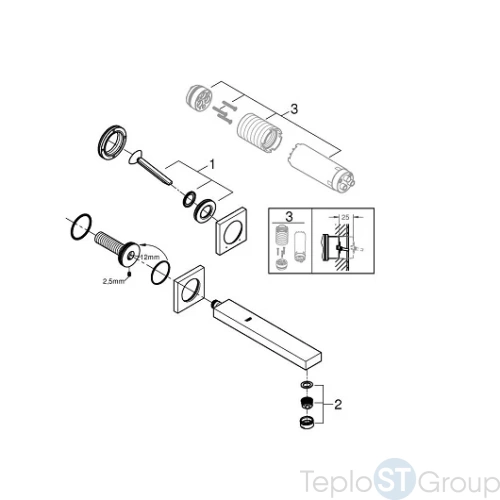 Смеситель для раковины Grohe Eurocube Joy 19998000 - купить с доставкой по России фото 4