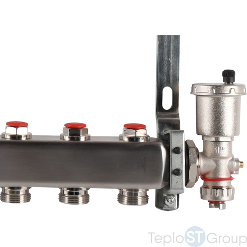 Rommer RMS-3210-000010 Rommer Коллектор из нержавеющей стали в сборе без расходомеров 10 вых. - купить оптом с доставкой по России фото 6
