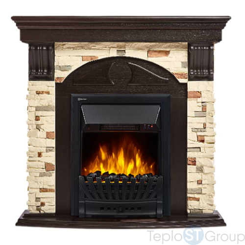 Портал Firelight Torre Classic камень сланец натуральный, шпон венге - купить оптом с доставкой по России
