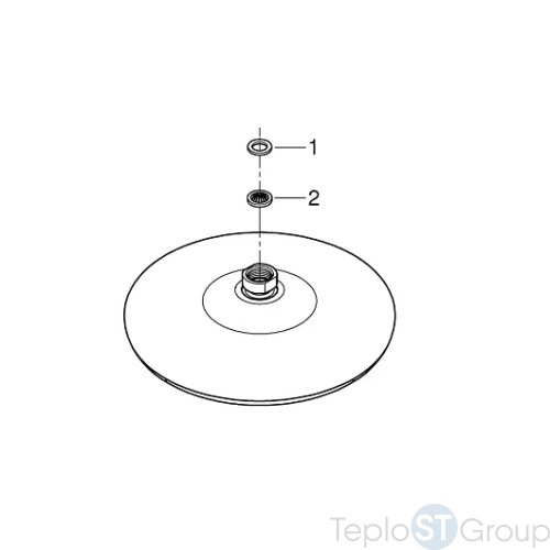 Верхний душ Grohe Tempesta 26408000 - купить оптом у дилера TeploSTGroup по всей России ✅ ☎ 8 (800) 600-96-13 фото 4