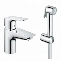 Смеситель для раковины Grohe BauEdge 23757001 с гигиеническим душем - купить оптом у дилера TeploSTGroup по всей России ✅ ☎ 8 (800) 600-96-13