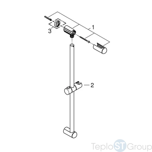 Душевая штанга Grohe Tempesta Classic 27523000 - купить с доставкой по России фото 2