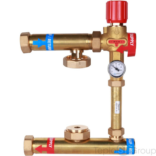 Stout Насосно-смесительный узел ISOTHERM 30-50°C, без насоса. - купить с доставкой по России фото 2