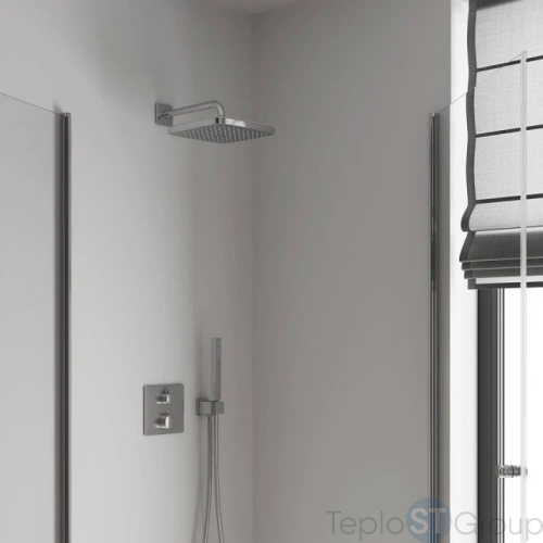 Верхний душ Grohe Tempesta CUBE 26681000 250 CUBE, квадратный, хром - купить с доставкой по России фото 7