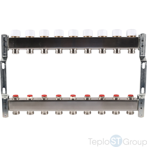 Rommer RMS-3200-000009 Rommer Коллектор из нержавеющей стали без расходомеров 9 вых. - купить с доставкой по России фото 7