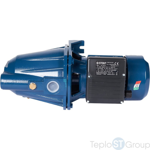 Stout SPJ-0001-000100 насос поверхностный, корпус-чугун,раб.колесо-латунь, Q-50л/мин, H-47,5м - купить оптом с доставкой по России фото 7