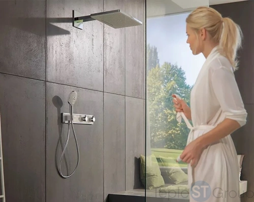 Термостат для душа Hansgrohe RainSelect 15355400 на 2 потребителя - купить с доставкой по России фото 5