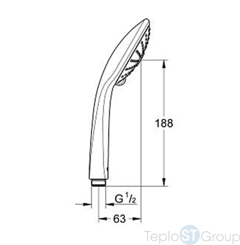 Ручной душ Grohe Euphoria massage 110 27221000 - купить оптом у дилера TeploSTGroup по всей России ✅ ☎ 8 (800) 600-96-13 фото 3