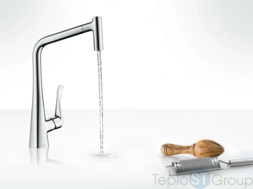 Смеситель для кухни Hansgrohe Metris хром 14820000 - купить с доставкой по России фото 2