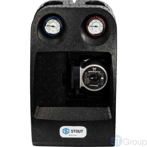 Stout SDG-0007 Насосная группа со смесителем 1" с насосом Grundfos UPSO 25-65 DN 32 - купить оптом с доставкой по России фото 9