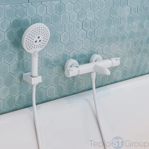 Термостат для ванны Hansgrohe Ecostat Comfort 13114700 белый - купить оптом у дилера TeploSTGroup по всей России ✅ ☎ 8 (800) 600-96-13 фото 2