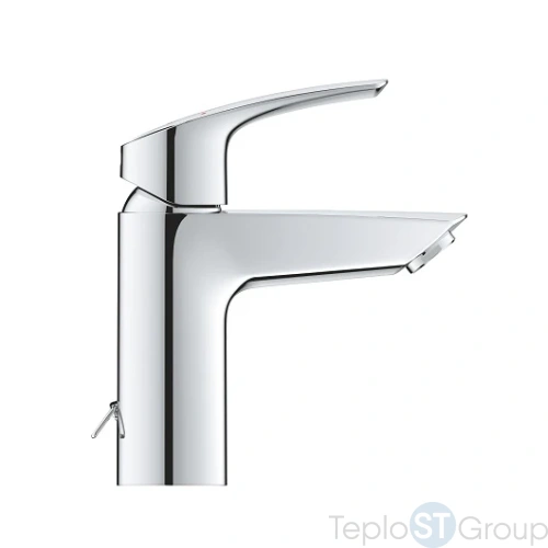 Смеситель для раковины с цепочкой Grohe Eurosmart 2021 S-size 33188003 хром (замена 33188002) - купить оптом у дилера TeploSTGroup по всей России ✅ ☎ 8 (800) 600-96-13 фото 5