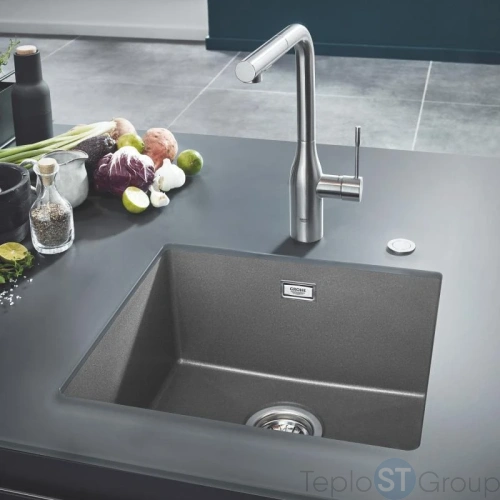 Мойка кухонная Grohe K700U 31653AT0 серый гранит - купить с доставкой по России фото 2