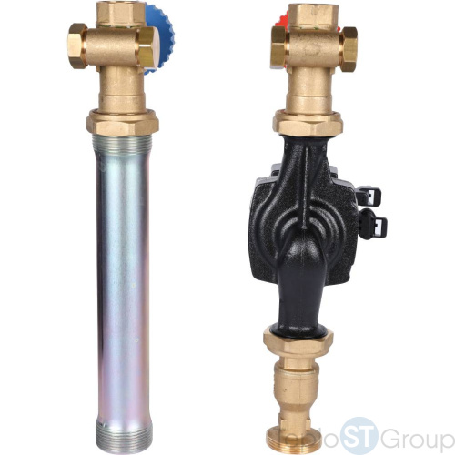 Stout SDG-0001 Насосная группа с прямым контуром 1" с насосом Grundfos UPM3 Hybrid 25-70 - купить оптом с доставкой по России фото 3