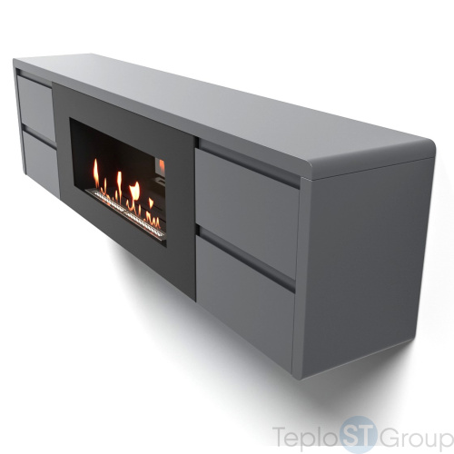 Тумба с биокамином Firelight BFP/P-1700 lux графит - купить оптом с доставкой по России фото 11
