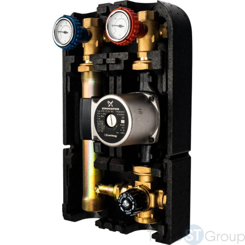 Stout SDG-0002 Насосная группа со смесителем 1"с насосом Grundfos UPSO 25-65 - купить оптом с доставкой по России фото 2