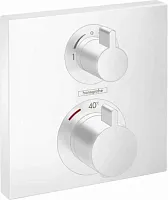 Термостат для душа Hansgrohe Ecostat Square 15714700, белый - купить оптом с доставкой по России