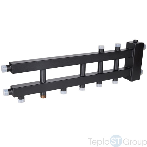 Rommer RDG-0060-024035 Rommer Коллектор (дублер компакт) с гидроразделителем на 3+1+1 контура до 60 кВт - купить с доставкой по России фото 5