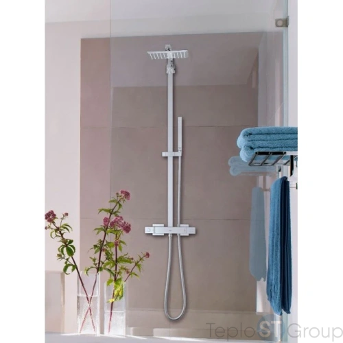 Душевая система Grohe Euphoria Cube System 26087000 с термостатом для настенного монтажа, хром - купить с доставкой по России фото 2