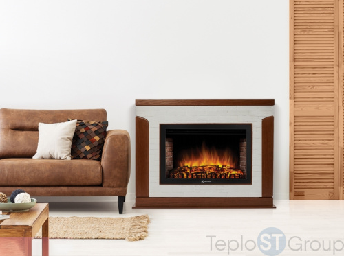 Портал Firelight Prestigio 30 камень белый, шпон дуб - купить оптом с доставкой по России фото 3