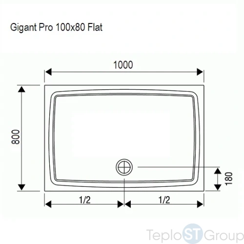 Душевой поддон Ravak Gigant Pro 100x80 XA03A411010 - купить оптом у дилера TeploSTGroup по всей России ✅ ☎ 8 (800) 600-96-13 фото 3