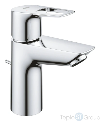 Смеситель для раковины Grohe BauLoop 23335001 с донным клапаном, хром - купить оптом у дилера TeploSTGroup по всей России ✅ ☎ 8 (800) 600-96-13