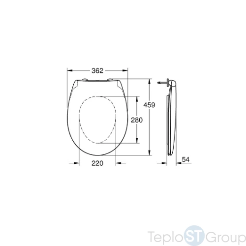 Крышка-сиденье Grohe Bau Ceramic 39493000 (SoftClose) - купить с доставкой по России фото 3