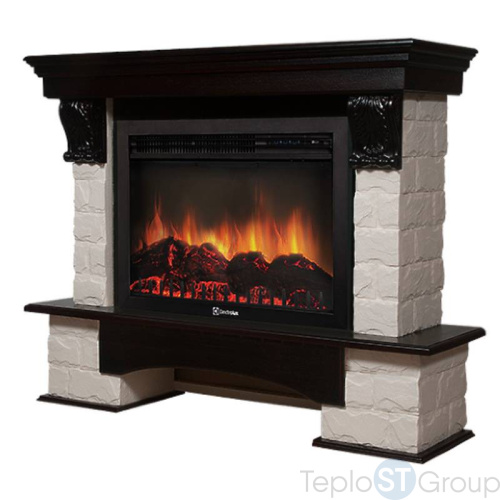 Портал Firelight Forte 30S камень белый, шпон венге - купить оптом с доставкой по России фото 2