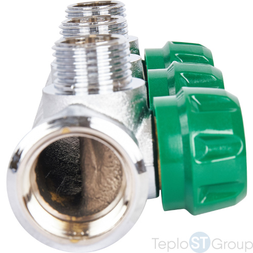 Stout SMB-6850-341203 коллектор регулирующий 3/4 , 3 отвода 1/2 - купить оптом с доставкой по России фото 4