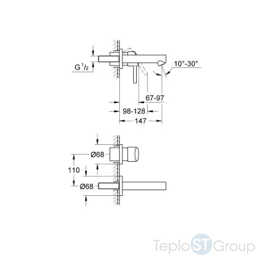 Смеситель для раковины Grohe Concetto New 19575001 - купить оптом у дилера TeploSTGroup по всей России ✅ ☎ 8 (800) 600-96-13 фото 3