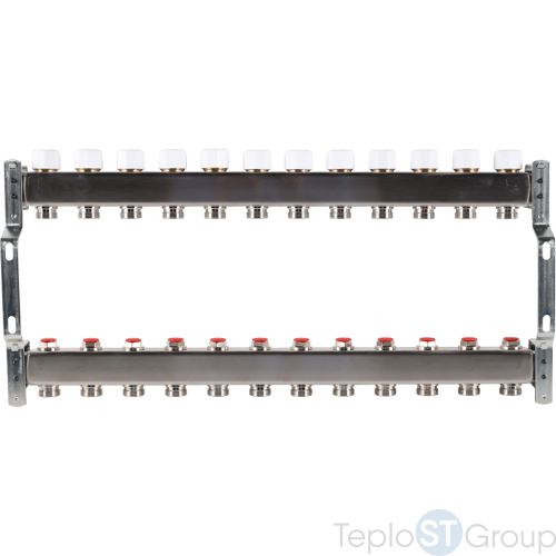 Rommer RMS-3200-000012 Rommer Коллектор из нержавеющей стали без расходомеров 12 вых. - купить оптом с доставкой по России фото 4