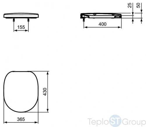 Унитаз подвесной с крышкой-сиденьем Ideal Standard Connect E803501 - купить оптом у дилера TeploSTGroup по всей России ✅ ☎ 8 (800) 600-96-13 фото 3