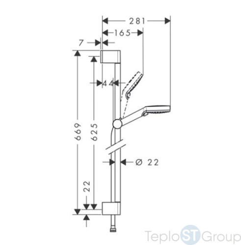 Набор для ванны Hansgrohe Logis E SetLogisE100C (71178000+71415000+26532400) - купить с доставкой по России фото 3