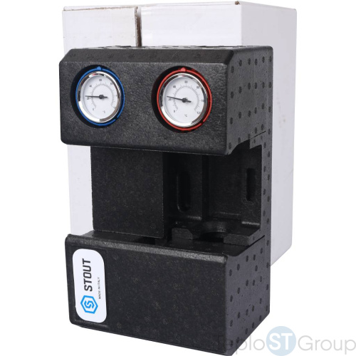 Stout SDG-0001 Насосная группа с прямым контуром 3/4" без насоса в теплоизоляции - купить оптом с доставкой по России фото 7