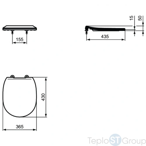 Унитаз подвесной с инсталляцией и кнопкой Ideal Standard ProSys R030701 - купить с доставкой по России фото 3