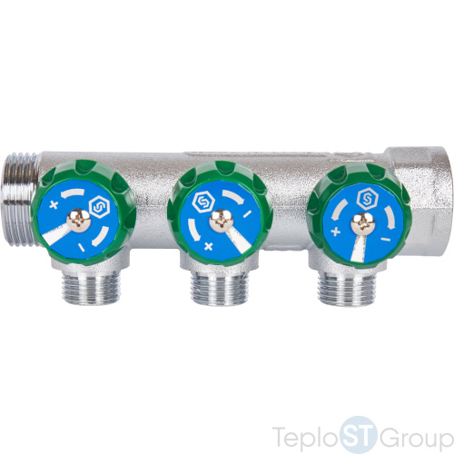 Stout SMB-6850-011203 коллектор регулирующий 1 , 3 отвода 1/2 - купить оптом с доставкой по России фото 2