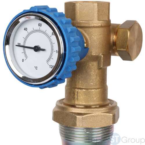 Stout SDG-0003 Насосная группа с 3-х ходовым приводным смесителем 1"с насосом Grundfos UPM3 Hybrid 25-70 - купить с доставкой по России фото 8