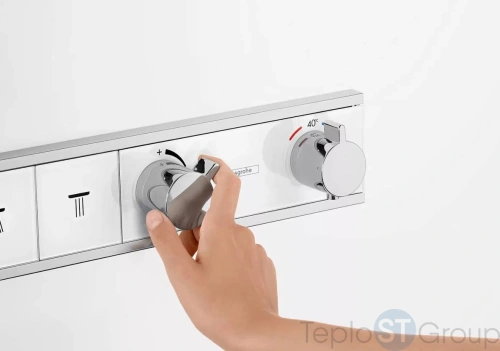 Термостат для душа Hansgrohe RainSelect 15355400 на 2 потребителя - купить с доставкой по России фото 2